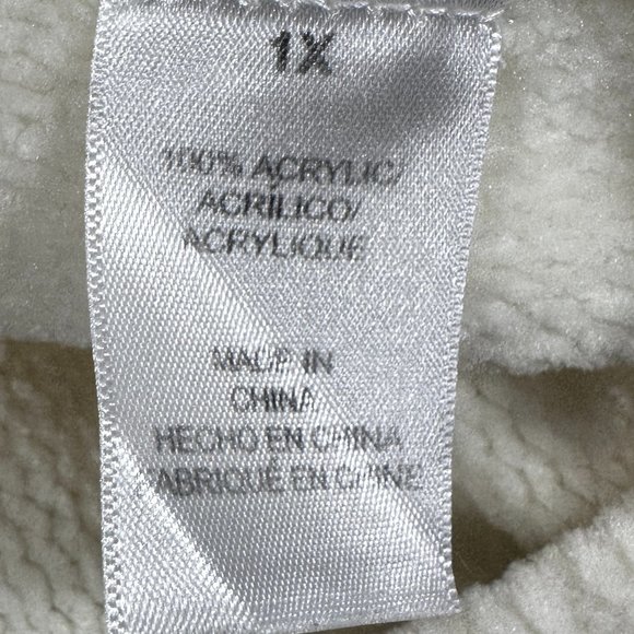 Alfred Dunner vintage argyle sweater Chenille Super Soft Colorblock Embellished - Picture 7 of 7